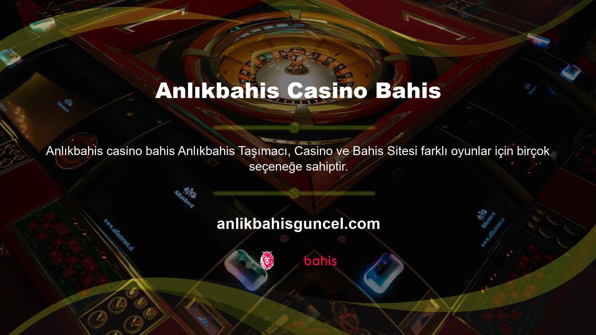 Web sitesinde veya uygulamada aynı anda birçok oyun oynayabilir ve gerçek bir casinoda olduğunuzu hissedebilirsiniz